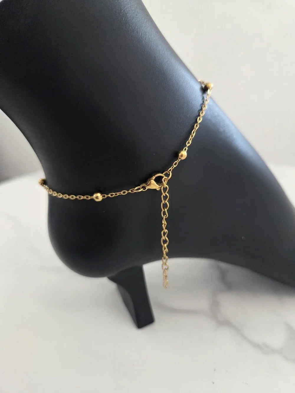 Gold Plated Sunflower Anklet Beaded Chain Dainty Boho Jewelry Foot Chain